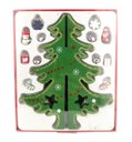 Ver imagem 1 de Árvore Enfeite de Natal Madeira 3d e Pingentes 18x14cm Pequena Wincy