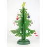 Árvore Enfeite de Natal Madeira 3D e Pingentes 18x14CM Pequena Wincy - 4