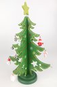 Ver imagem 3 de Árvore Enfeite de Natal Madeira 3d e Pingentes 18x14cm Pequena Wincy