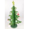 Árvore Enfeite de Natal Madeira 3D e Pingentes 18x14CM Pequena Wincy - 3