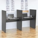Ver imagem 3 de Mesa de Atendimento 2 Lugar Roma Preto Onix
