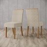 Mesa de Jantar Luiza 160 C. Vidro 6 Cad. Malu Linho - Henn - 4