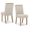 Mesa de Jantar Luiza 160 C. Vidro 6 Cad. Malu Linho - Henn - 5