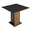 Ver imagem 5 de Conjunto Sala de Jantar Mesa Tampo de Madeira 4 Cadeiras Rustic/preto/oxford Livia Madesa