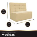 Ver imagem 6 de Canto Alemão Confortável para Apartamento Cozinha e Restaurantes Suede Bege