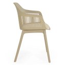 Ver imagem 4 de Kit 5 Cadeiras de Jantar Montreal Marcela Design Moderno Liso Nude