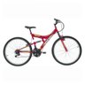 Bicicleta Aro 26 Polimet Full Suspension Kanguru 7004 com 18 Marchas Dupla Suspensão - 1