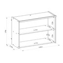 Ver imagem 3 de Aéreo Duplo 80cm Arya 100% Mdf Jequitibá/gris Fosco - Sallar Home