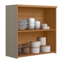 Ver imagem 5 de Aéreo Duplo 80cm Arya 100% Mdf Jequitibá/gris Fosco - Sallar Home