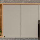 Ver imagem 4 de Aéreo Duplo 80cm Arya 100% Mdf Jequitibá/gris Fosco - Sallar Home
