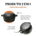 Ver imagem 3 de Forno Holandês Ferro 24x16cm 5,7l Panela Mineira
