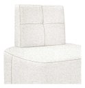 Ver imagem 2 de Poltrona Decorativa Orgânica Doh para Sala de Estar Boucle Bege Liso