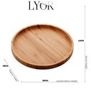 Ver imagem 4 de Bandeja de Bambu Redonda 20x20x1,5cm