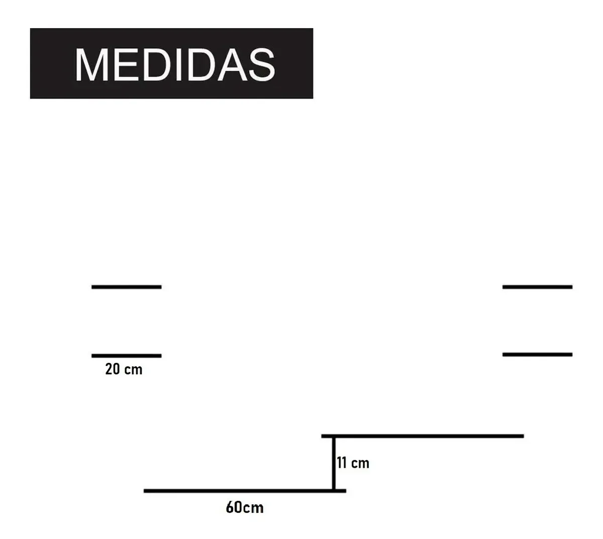 Rack Suspenso para TV com 4 Prateleiras em MDF Preto para Quartos e Salas - 3