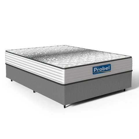 Cama Box com Colchão de Molas Ensacadas Double Face Essence Probel Casal 138cm