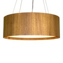 Ver imagem 4 de Lustre Pendente Cilíndrico Madeira Freijó - 70cm