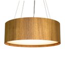Ver imagem 1 de Lustre Pendente Cilíndrico Madeira Freijó - 70cm