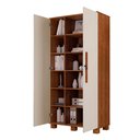 Ver imagem 4 de Armário Organizador Multiuso Dacar Canela/Off White - Vrk Comercio On-Line
