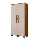 Ver imagem 1 de Armário Organizador Multiuso 10 Prateleiras Dacar 93cm Canela/Off White Lavanderia Quarto Cozinha