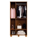 Ver imagem 5 de Armário Organizador Multiuso Dacar Canela/Off White - Vrk Comercio On-Line