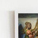 Ver imagem 2 de Quadro Santa Cecília Joseph Navez Moldura Branca 60x40cm