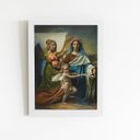 Ver imagem 1 de Quadro Santa Cecília Joseph Navez Moldura Branca 60x40cm