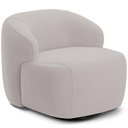 Ver imagem 1 de Poltrona Decorativa Orgânica Giratória Living Barolo L06 Veludo Grafite