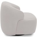 Ver imagem 2 de Poltrona Decorativa Orgânica Giratória Living Barolo L06 Veludo Grafite