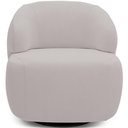 Ver imagem 5 de Poltrona Decorativa Orgânica Giratória Living Barolo L06 Veludo Grafite