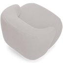 Ver imagem 4 de Poltrona Decorativa Orgânica Giratória Living Barolo L06 Veludo Grafite