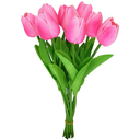 Ver imagem 3 de 9 Flores Artificiais Tulipas Tulipa Rosa Toque Real