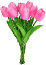 Ver imagem 3 de 9 Flores Artificiais Tulipas Tulipa Rosa Toque Real