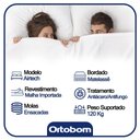 Ver imagem 5 de Cama Box Casal Suede + Colchão Casal Ortobom Airtech Molas Springpocket (65x138x188) Cinza