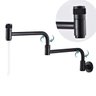 Torneira Cozinha Gourmet Banheiro Parede Articulavel Extensa Dobravel Estilo Curva Preto Modelo Vilh - 1