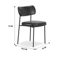 Ver imagem 7 de Conjunto 6 Cadeiras Estofadas para Sala de Jantar Mila Preto- Infanti Mobili