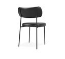 Ver imagem 2 de Conjunto 6 Cadeiras Estofadas para Sala de Jantar Mila Preto- Infanti Mobili