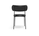 Ver imagem 4 de Conjunto 6 Cadeiras Estofadas para Sala de Jantar Mila Preto- Infanti Mobili