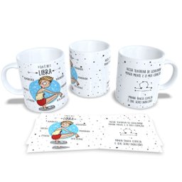 Caneca de Porcelana Signos do Zodíaco, Astrologia, Horóscopo Libra - 1