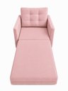 Ver imagem 1 de Poltrona Cama Solteiro 2 em 1 Conforto, Elegância Veludo:Rosa