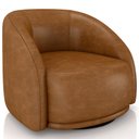 Ver imagem 1 de Poltrona Decorativa Giratória Angelina M03 Corano Whisky - Lyam Decor