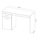 Ver imagem 5 de Escrivaninha para Quarto com 1 Porta 1 Gaveta Vitoria Demóbile:Branco