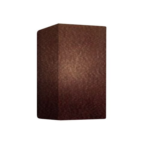 Arandela Retangular Retro Vivare Md-2002 Cúpula em Tecido 25/16x10cm - Bivolt - Café - 110V/220V
