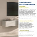 Ver mais imagens de Rack para TV até 60 Polegadas 157cm Portas Ripadas Aruá CabeCasa MadeiraOriginals