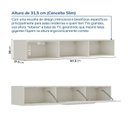 Ver imagem 4 de Rack para TV até 60 Polegadas 157cm Portas Ripadas Aruá CabeCasa MadeiraOriginals