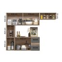 Ver imagem 3 de Cozinha Larizete 07 Portas Carvalho e Chumbo