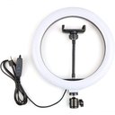 Ver imagem 2 de Ring Light Iluminador Led Usb 10 Polegadas 26cm com Suporte Tripé 2 Metros