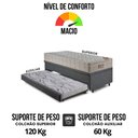 Ver imagem 7 de Bicama Box Baú 88x18 Linho Cinza com Colchão Airtech Ortobom
