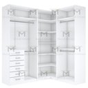 Ver imagem 5 de KIT CLOSET EM L CABIDEIRO GAVETEIRO PRATELEIRA A 2,35 M403.B MUNDI MOVEIS