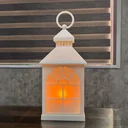 Ver imagem 7 de Luminária Decorativa com Chama em Movimento - Led Lanterna de Plástico Branco com Vela