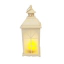 Ver imagem 1 de Luminária Decorativa com Chama em Movimento - Led Lanterna de Plástico Branco com Vela